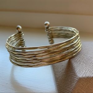 Silver cuff bracelet